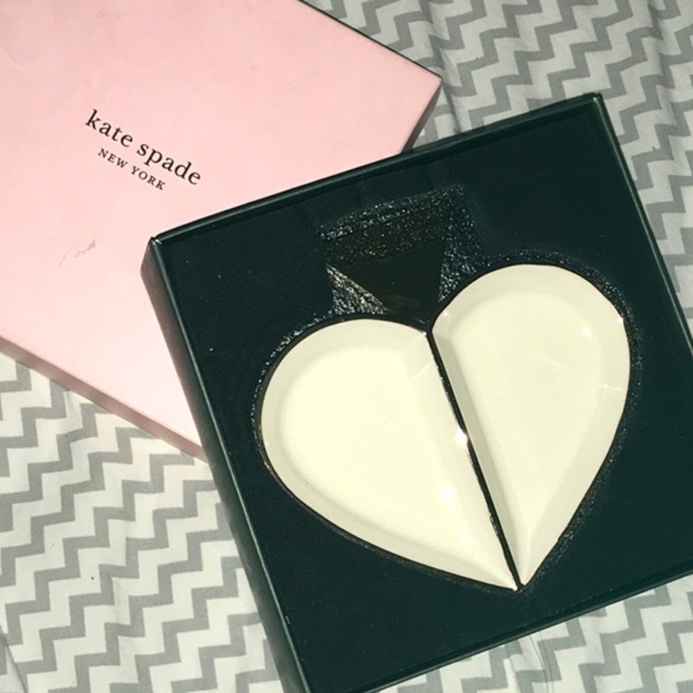 Kate Spade New York Lenox Spade Street Jewelry dish new in original box white